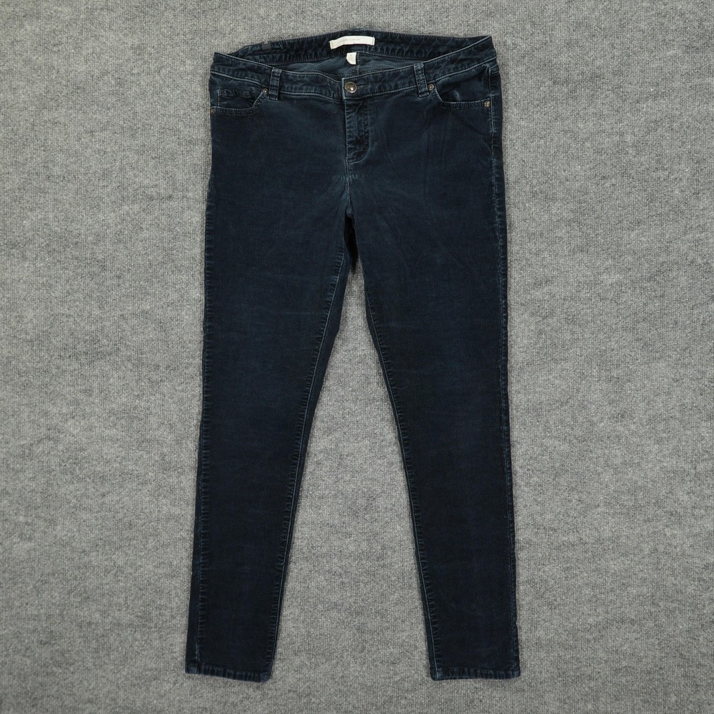 Lauren Conrad Jeans Womens 16‎ 36x29 Blue Corduroy Skinny Stretch Mid Rise Ankle